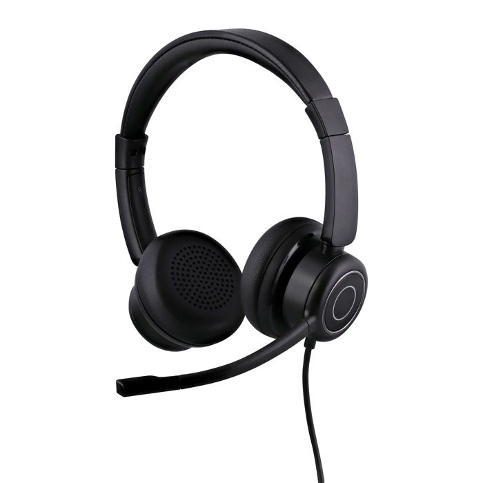 TNB Casque filaire professionnel ACTIV200S - Télécommande - Connexion USB-A et USB-C