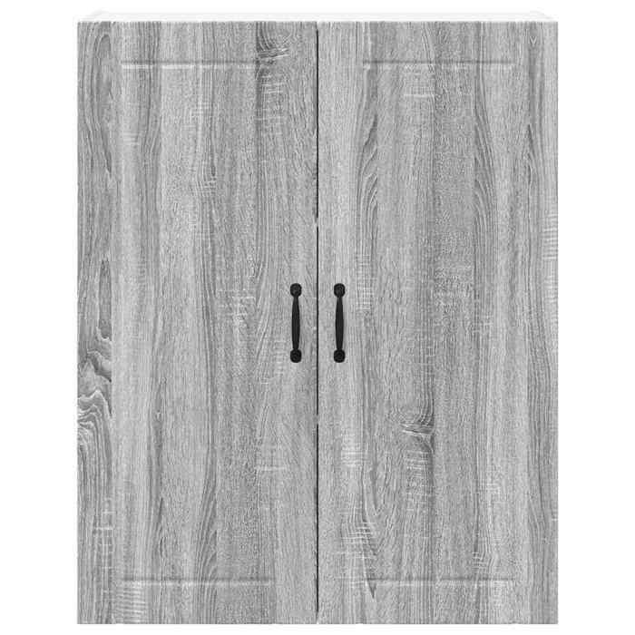 Moderne Placard/Armoire de cuisine SWEETY Meuble bas de rangement avec étagère Gris Sonoma 80x31x100 cm BB2611