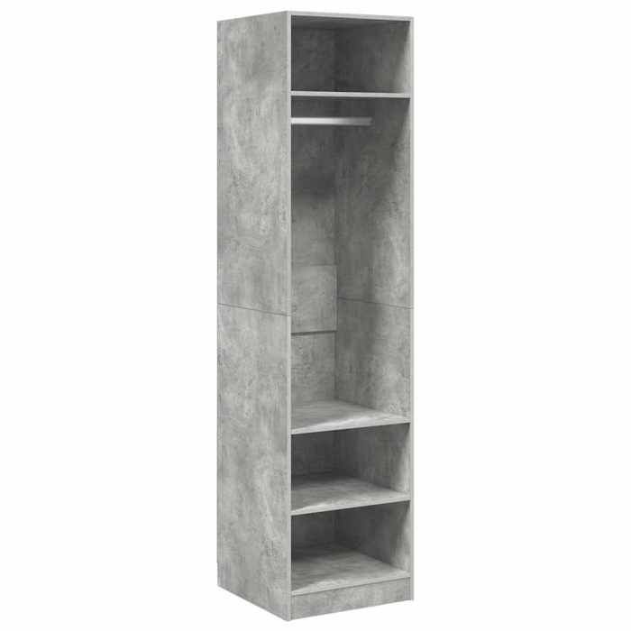 Promotion avril*Gris Garde-robe - PARAJIE - design Élégant - Pour chambre - Gris béton 50x50x200cm Bois dingénierie_255784 Promotion avril*Gris Garde-robe - PARAJIE - design Élégant - Pour chambre - Gris béton 50x50x200cm Bois dingénierie_255784