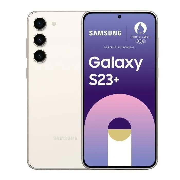 Smartphone - SAMSUNG Galaxy S23 Plus 512 Go 5G - Crème - Single SIM US Version