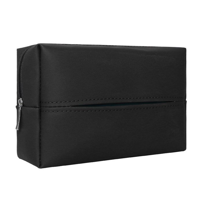 SALALIS - Boîte à mouchoirs de voiture porte-mouchoirs suspendus Type de sangle en cuir Nappa serviette de banquette arrière pour