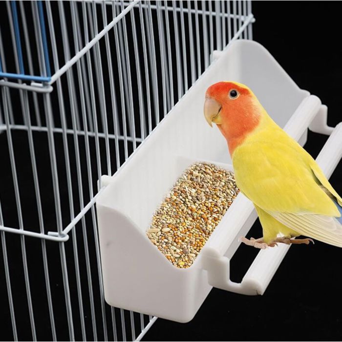 Lot de 2 mangeoires à oiseaux avec supportaccessoires pour cage à oiseauxmangeoire à oiseaux suspendue