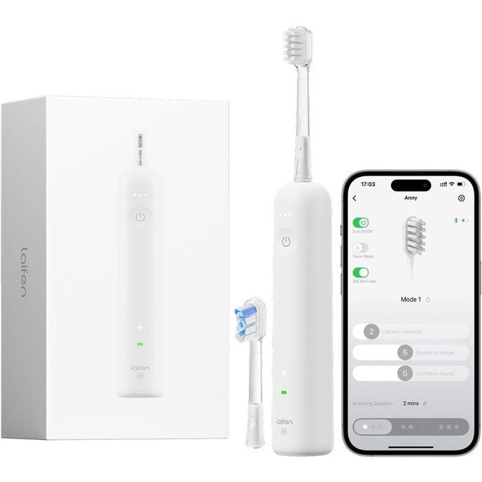 Laifen Wave SE Brosse à dents électrique Brosse à dents sonique intelligente avec contrôle par application Oscillation à 60° 3 modes personnalisables Batterie de 50 jours Étanche IP68 Charge Type C - vue 2