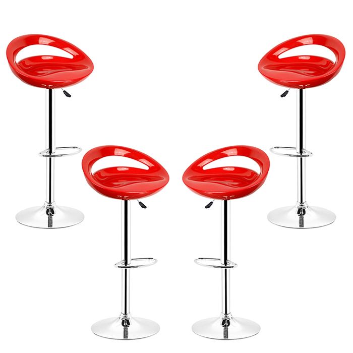 SUPFINE Tabouret de Bar Lot de 4 Hauteur Réglable Pivotant à 360° Chaises Bar Scandinave Chaise Haute pour Bar Comptoir Cuisine