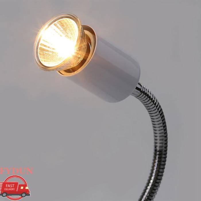 Lampe chauffante pour reptiles lampe chauffante rotative à 360 ° 75 W lampe chauffante pour aquarium pour tortue lézard et