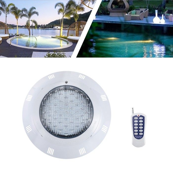 Lampe Piscine LED 36W RGB IP68 Projecteur Piscine Subaquatique 3600LM avec Télécommande Lumière Piscine Extérieure 12V
