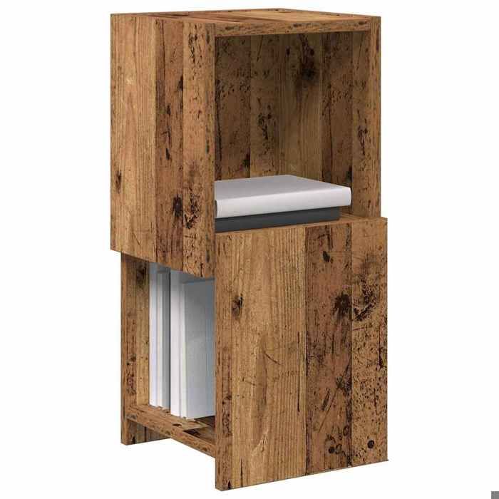Meuble dangle - Meuble de rangement - design simple - bois dingénierie - bois ancien - 2 étagères - 255x25x55 cm jjo11b304723