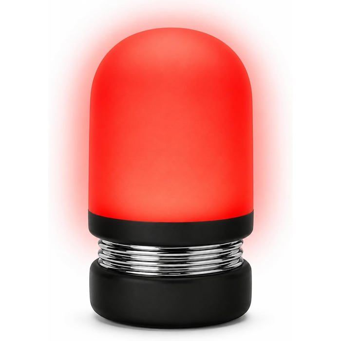 Veilleuse rouge rechargeable USB-C - 630 nm - Intensité réglable - Sans lumière bleue - LED - Batterie incluse