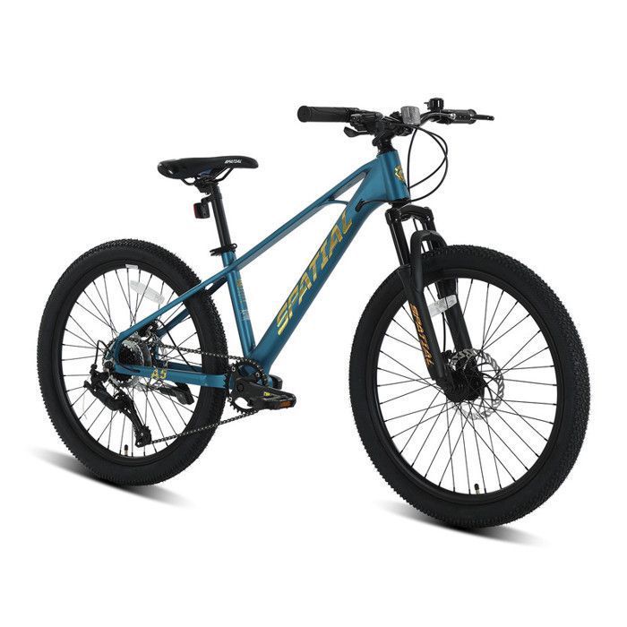 SPATIAL Vélo VTT 24 haut de gamme pour filles- garçons-hommes et femmes avec dérailleur 8 vitesses-Cadre en magnésium-Bleu SPATIAL Vélo VTT 24 haut de gamme pour filles- garçons-hommes et femmes avec dérailleur 8 vitesses-Cadre en magnésium-Bleu