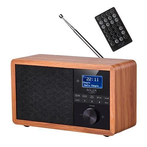 Radio portable - ADLER - AD 1184 - DAB+ - Télécommande - USB
