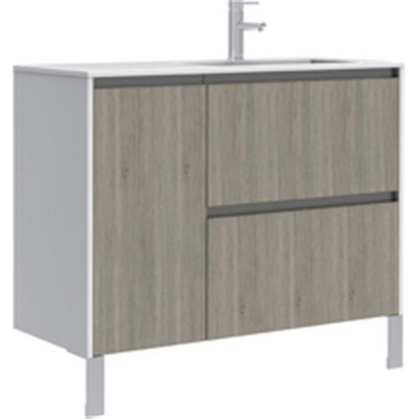Alterna Meuble Sous Vasque Plenitude 105 Cm 2 Tiroirs 1 Porte Pour Vasque D P50 Argile Achat Vente Meuble Vasque Plan Alterna Meuble Sous Vasque Cdiscount