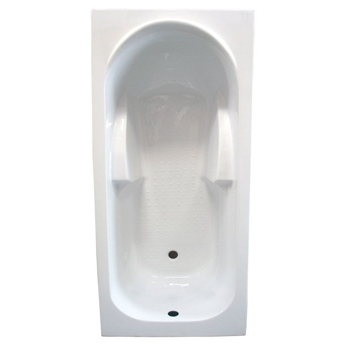 Baignoire ONDEE FANY - Bac rectangulaire 140x70cm - ABS et Acryl renforcé 3mm - Blanc