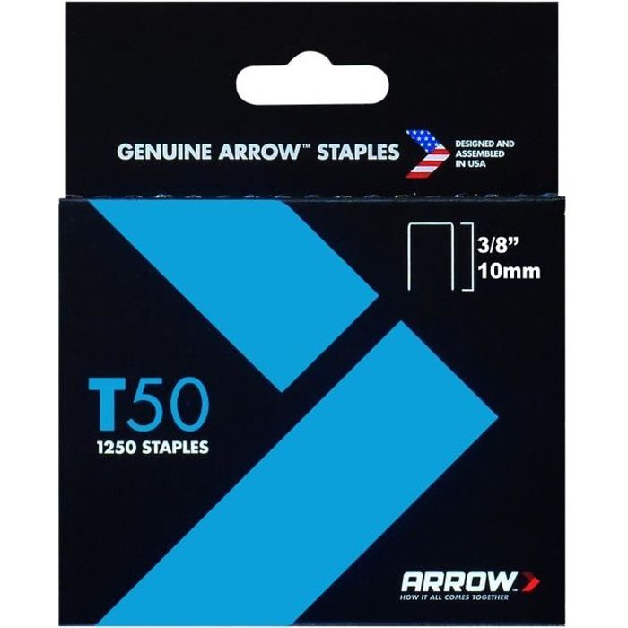 ARROW Boîte de 1250 agrafes T50 - 8 mm