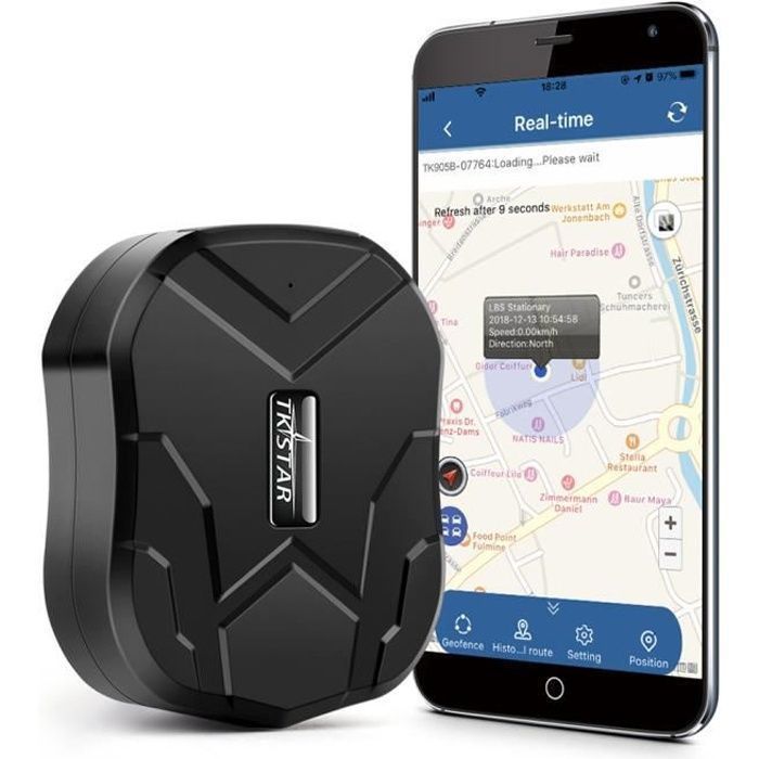 TKSTAR GPS Tracker 5 Mois en Veille en Temps Réel GPS / GSM / LBS