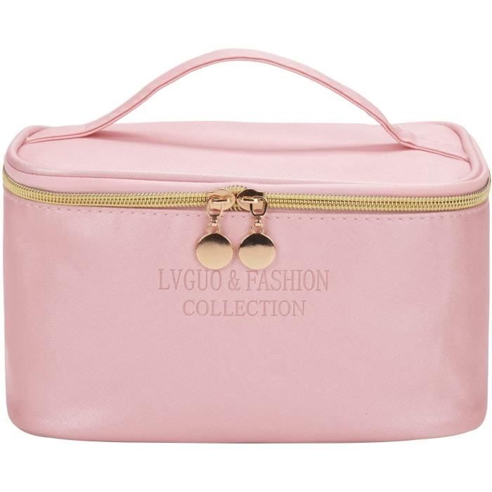 Trousse De Pochette Maquillage Femme Voyage Etanche Souple Pliable Cuir Fille ado Vanity Rangement pour et Makeup Bag 190 Cdiscount Bagagerie Maroquinerie