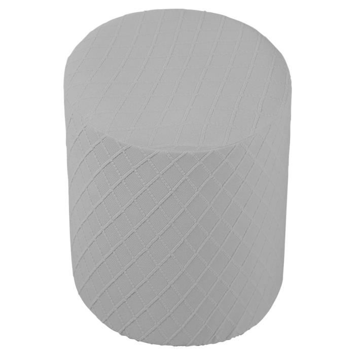 Uavchy Housse De Pouf Carré Gris Foncé - Housse De Repose-Pieds Extensible Anti-Dérapante, Respirante Avec Fond Élastique, Protection Parfaite Pour Ottoman