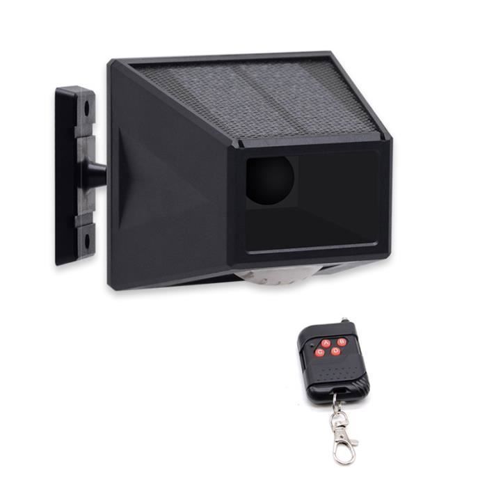 Solaire Lampe Alarme 129dB Avertissement Fort Sirène Lumière Énergie Économies IP65 Imperméable LED Mouvement Capteur