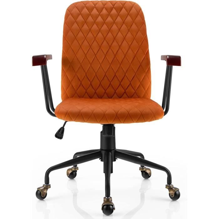 Fauteuil Boule Vintage Rétro - Coque Plastique Blanc Et Chrome - Roulettes Réglable