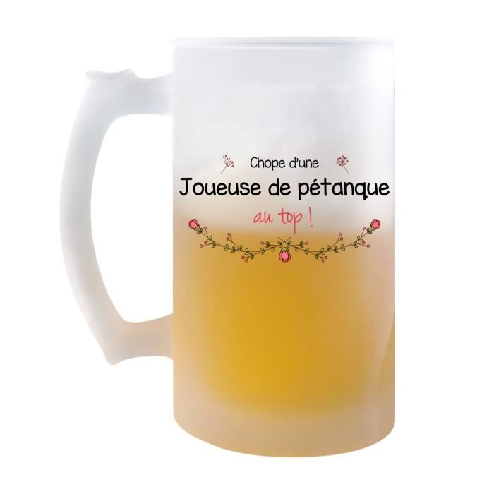 Bob B.T.P. Bière Tong Pétanque – Blanc, Tissu Polyester, Taille Unique, Diamètre 15,5 Cm