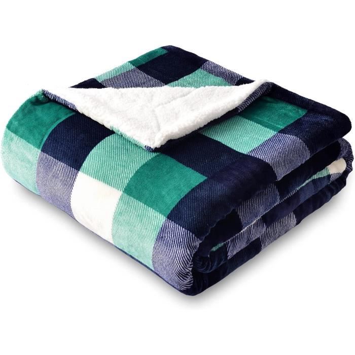 Plaid Polaire Arti Casa 150x200 Cm - Jaune Moutarde - Couverture Canapé Lit - Doux Et Chaud