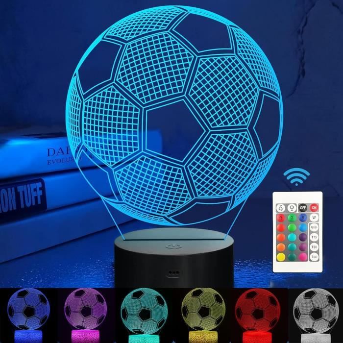 Linkax Cadeau Foot Garcon, Linkax Veilleuse Enfant 3D LED Football