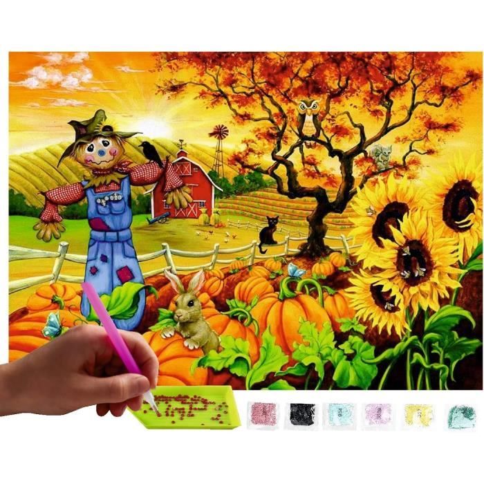 Diamond Painting Kits Complets, Broderie De Diamants Point De Croix En