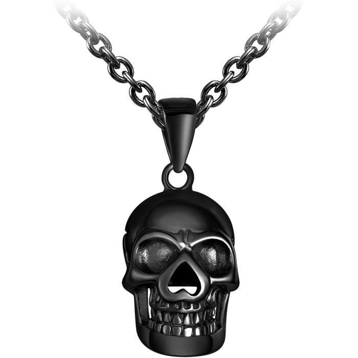 Collier têtes de mort blanches Halloween Collier têtes de mort blanches Halloween