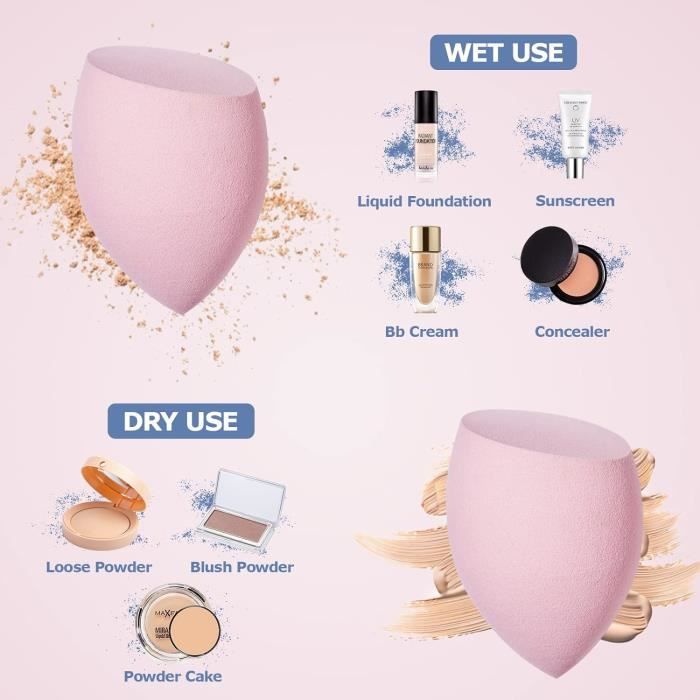 Éponge Fond De Teint Dream Blender De Maybelline New York - Applicateur En Forme De Goutte - Neuf