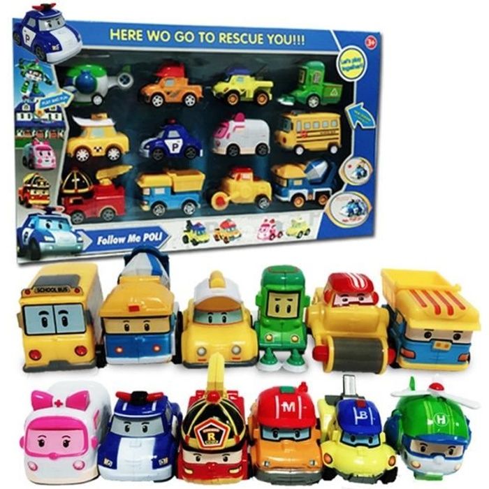Robocar Poli Poacher Military véhicules métal moulé sous pression Voiture Modèle Jouet Garçon Enfants Cadeau
