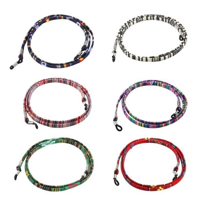 Sangle De Lunettes Réglable - Collier Pour Lunettes De Soleil/sport - 70 Cm - Antidérapante - 10