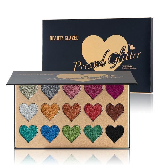 Palette D'ombres à Paupières Dolci Sguardi - 16 Couleurs Brillantes, Poudre Compacte, Longue Tenue
