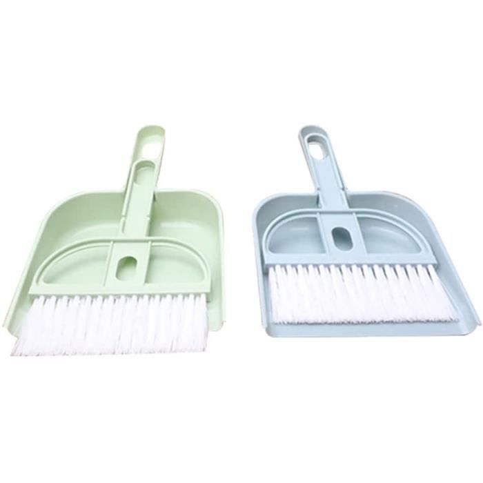 Ensemble Balai Et Pelle à Poussière Avec Manche Long - Combo Balai Vertical Et Pelle A Poussiere Balai De Nettoyage Des Sols Manche Reglable Gris