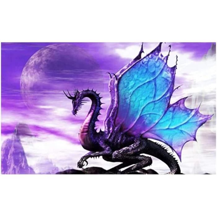 Stickers Muraux Dragon Volant SUPERDANT - 3 Pièces, Vinyle - Déco Chambre Enfant, DIY - Tailles 96x30cm, 60x38cm, 60x30cm