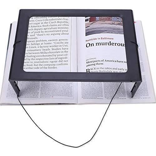 Loupe Lumineuse VOCA 5X - 48 LED, 3 Modes, Pliable - Pour Lecture, Seniors, Basse Vision - 18.5x11.2cm