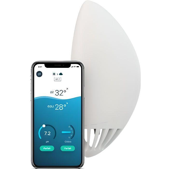 Analyseur Connecte Flipr Start Piscine Et Spa Achat Vente Thermometre Aquatique Analyseur Connecte Flipr Star Cdiscount