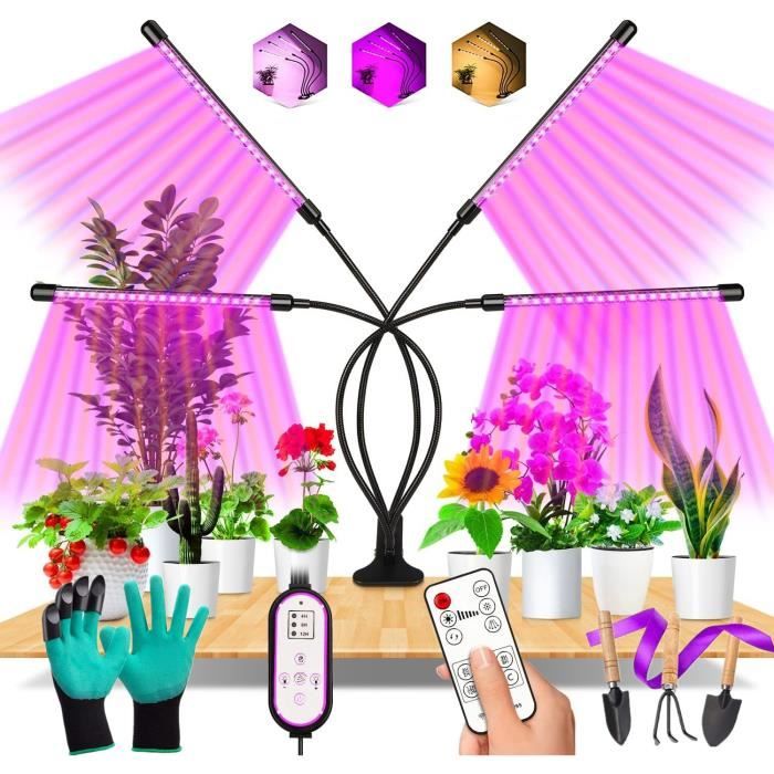yunnie E27 80 Leds Plante éLèVent la Lampe Led Ampoules de Croissance à Spectre Complet Lampe Phyto de Fleur de Semis pour Plantes Hydroponiques D'IntéRieur 