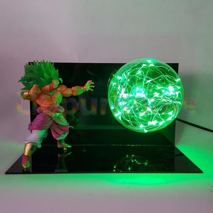 Dragon Ball Z Broly Puissance Flash Vert Veilleuses Led Ampoule