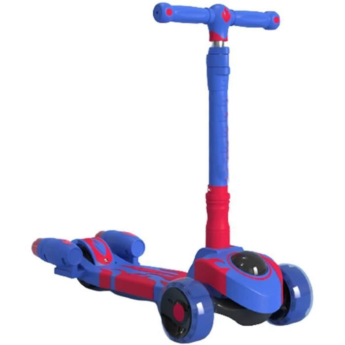 Trottinette Enfant 3 Roues LUMI RIDE - Lumières LED, Pliable, Frein Pied, Plateforme Antidérapante