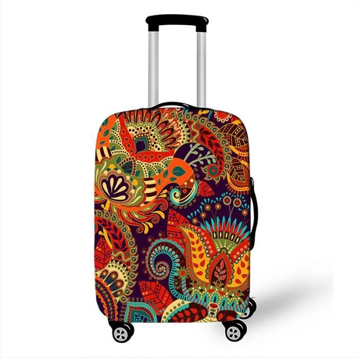 Housse De Valise élastique Imprimée Tigre - Taille L (26-28 Pouces) - Protection Anti-rayures Et Poussière