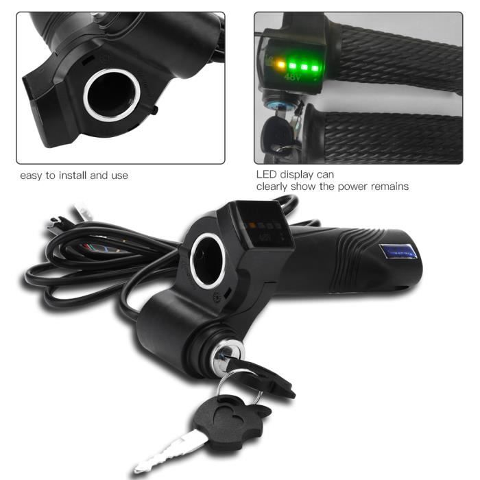 POIGNÉE DE VÉLO Scooter électrique Avec écran LED Pour 3648V EBike £21