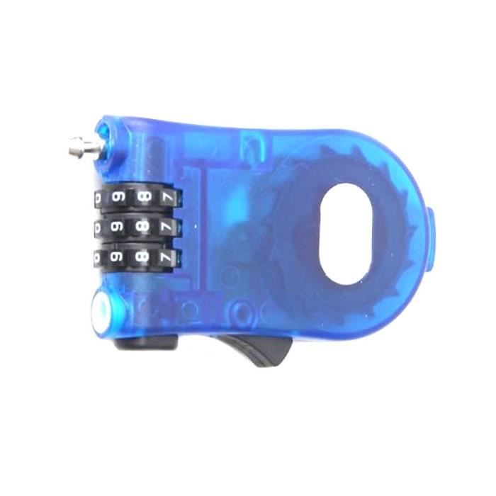 Cadenas à Câble Rétractable Uxcell, 1 Mètre, Acier, Combinaison 3 Chiffres, Noir, Neuf