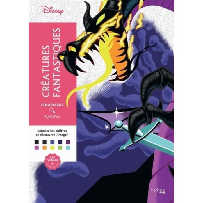 Coloriages Mysteres Disney Creatures Fantastiques Cdiscount Beaux Arts Et Loisirs Creatifs