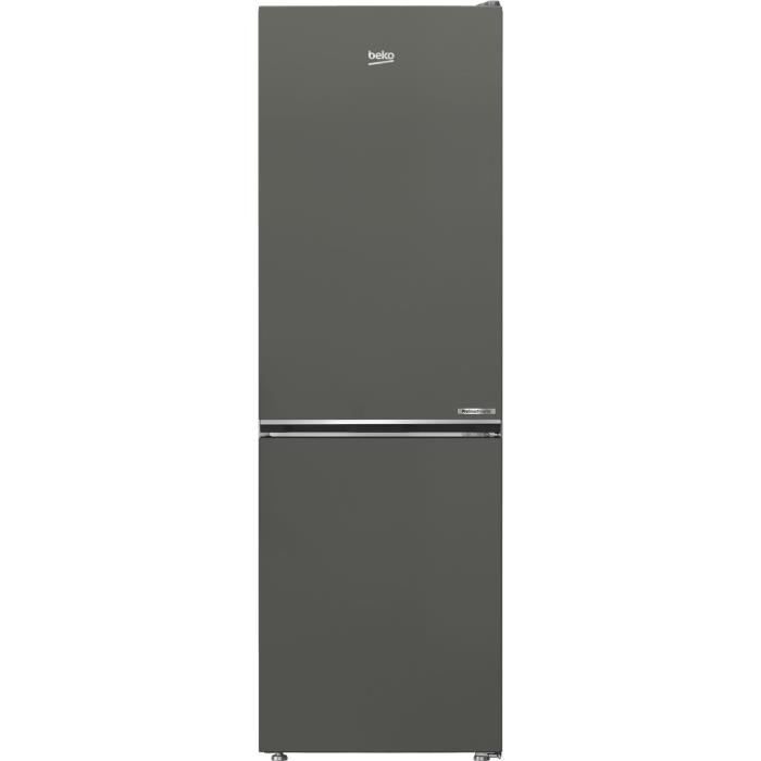 Réfrigérateur combiné - BEKO - B5RCNE366HG - 301 L - Ventilé - HarvestFresh - Porte bouteille - Classe C 186.5x59.5x66.3 - Grey
