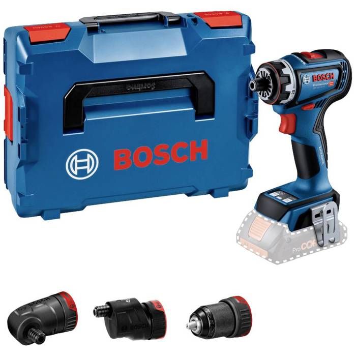 Perceuse visseuse GSR 18V 90 FC Solo + 3 adaptateurs FlexiClick Boxx 06019K6203 Bosch - vue 2