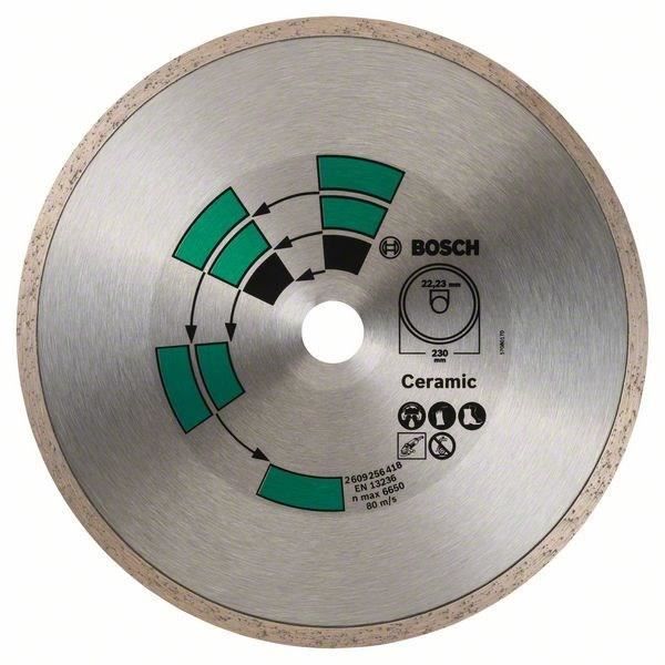 Bosch 2609256418 Disque à tronçonner diamanté à jante continue spécial carrelage pour Meuleuse 230 mm - vue 2