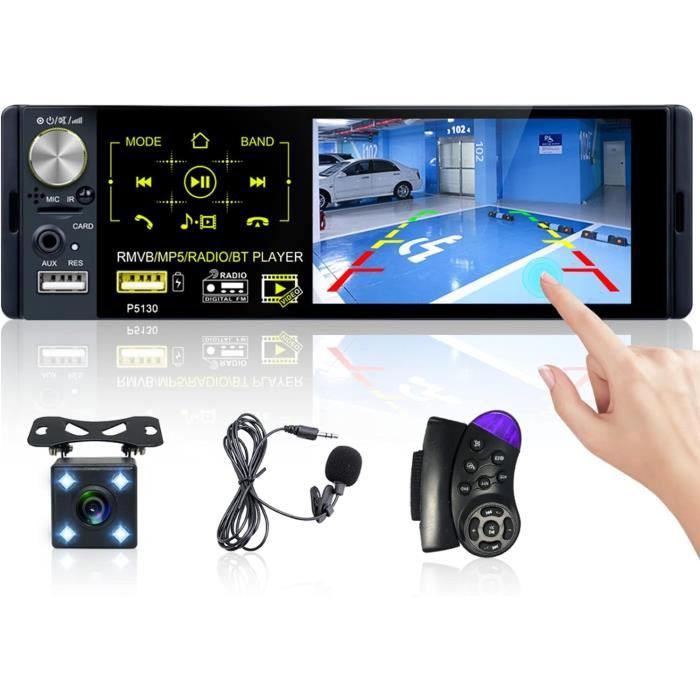 Autoradio Avec Commande Vocale, RDS/FM/AM, Double Bluetooth 5.1 Mains