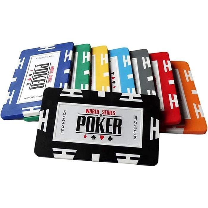 COSTWAY Mallette de Poker - 500 Jetons - 2 Jeux de Cartes - 5 Dés - 3 Boutons - Etui en Aluminium - Poker