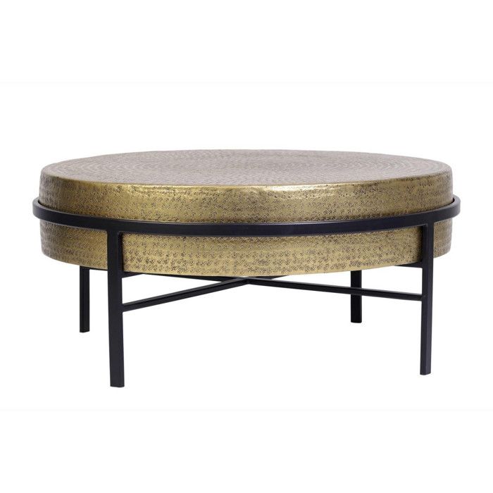 Table basse - Giner y Colomer - Plateau bronze - Pieds métal noir - Fabriquée à la main Table basse - Giner y Colomer - Plateau bronze - Pieds métal noir - Fabriquée à la main