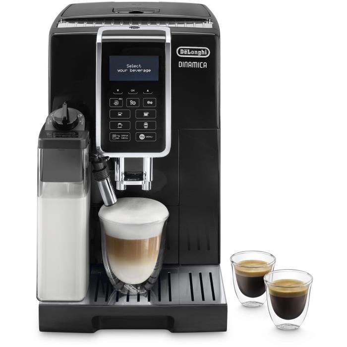 Machine expresso broyeur - DeLonghi - Dinamica - ECAM350.55.B - 6 recettes - Noir - Delonghi