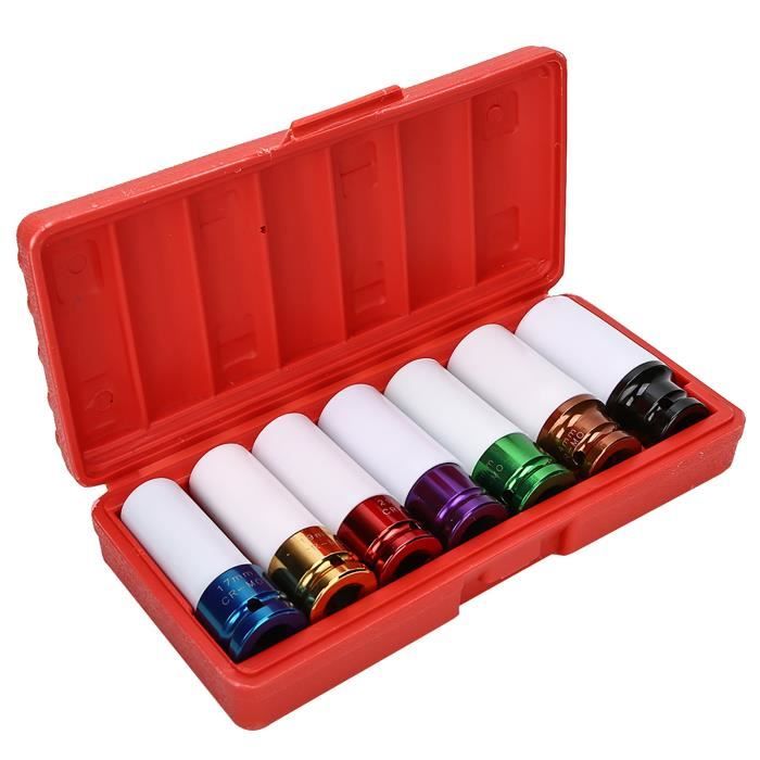 Jeu De Douilles à Chocs 3/8" 20 Pièces - Universelles Et Pivotantes - Chrome Molybdène - Neuf